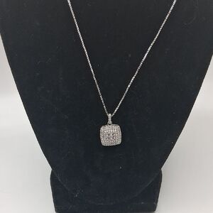 Dazzling Silver Pendant Necklace